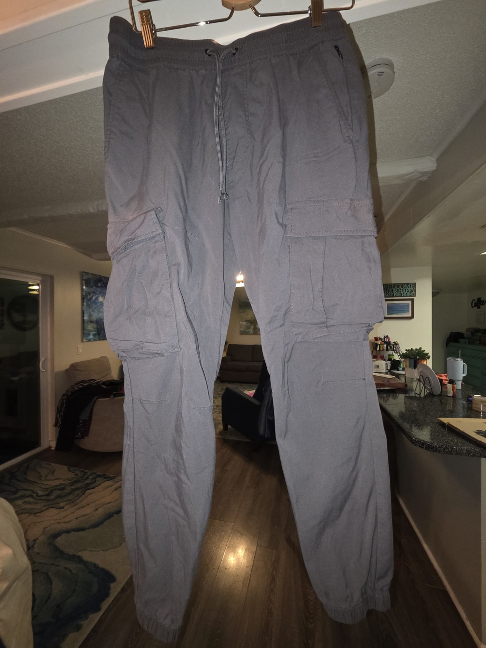 PacSun Gray Cargo Jogger Pants